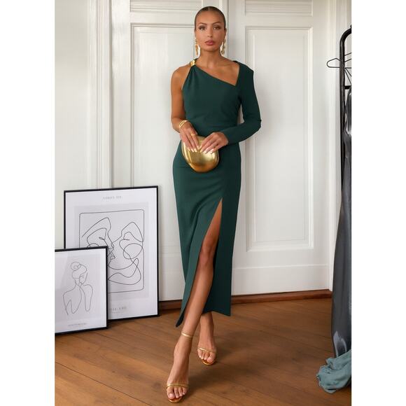 ZARA Ruched Midi Dress NWT - Picture 1 of 16